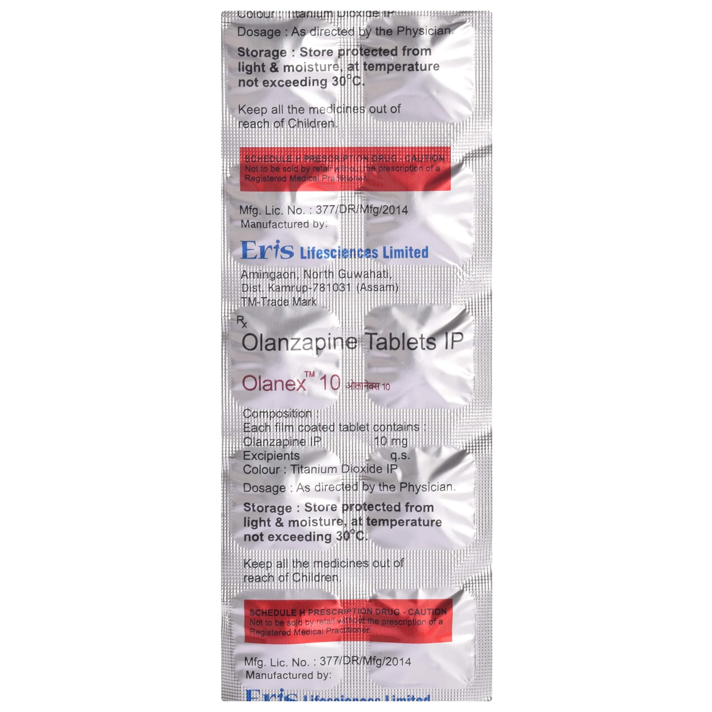 Olanex 10 - Strip of 10 Tablets