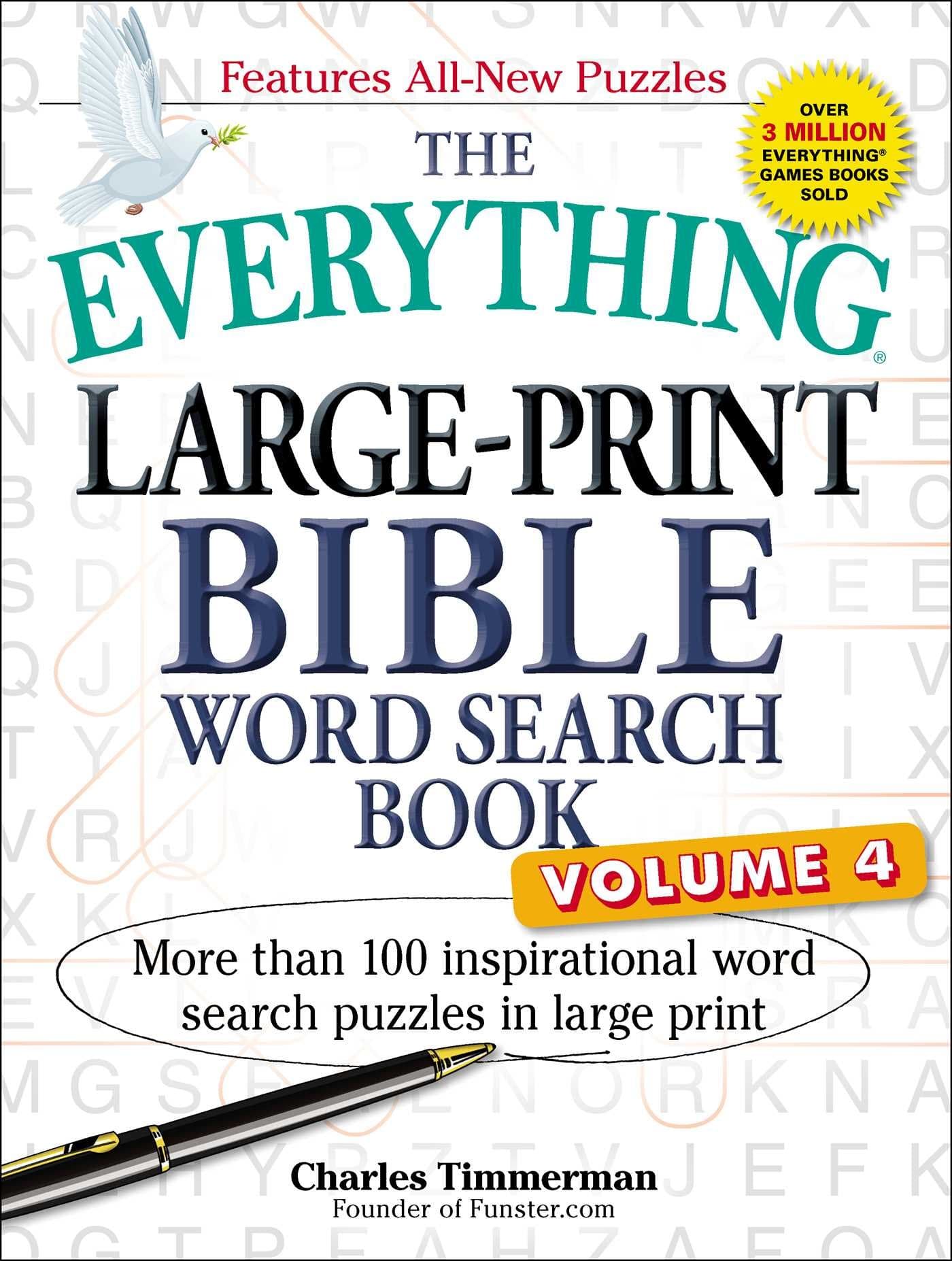 The Everything Large-Print Bible Word Search Book, Volume 4: More Than 100 Inspirational Word Search Puzzles in Large Print (Everything® Series)
