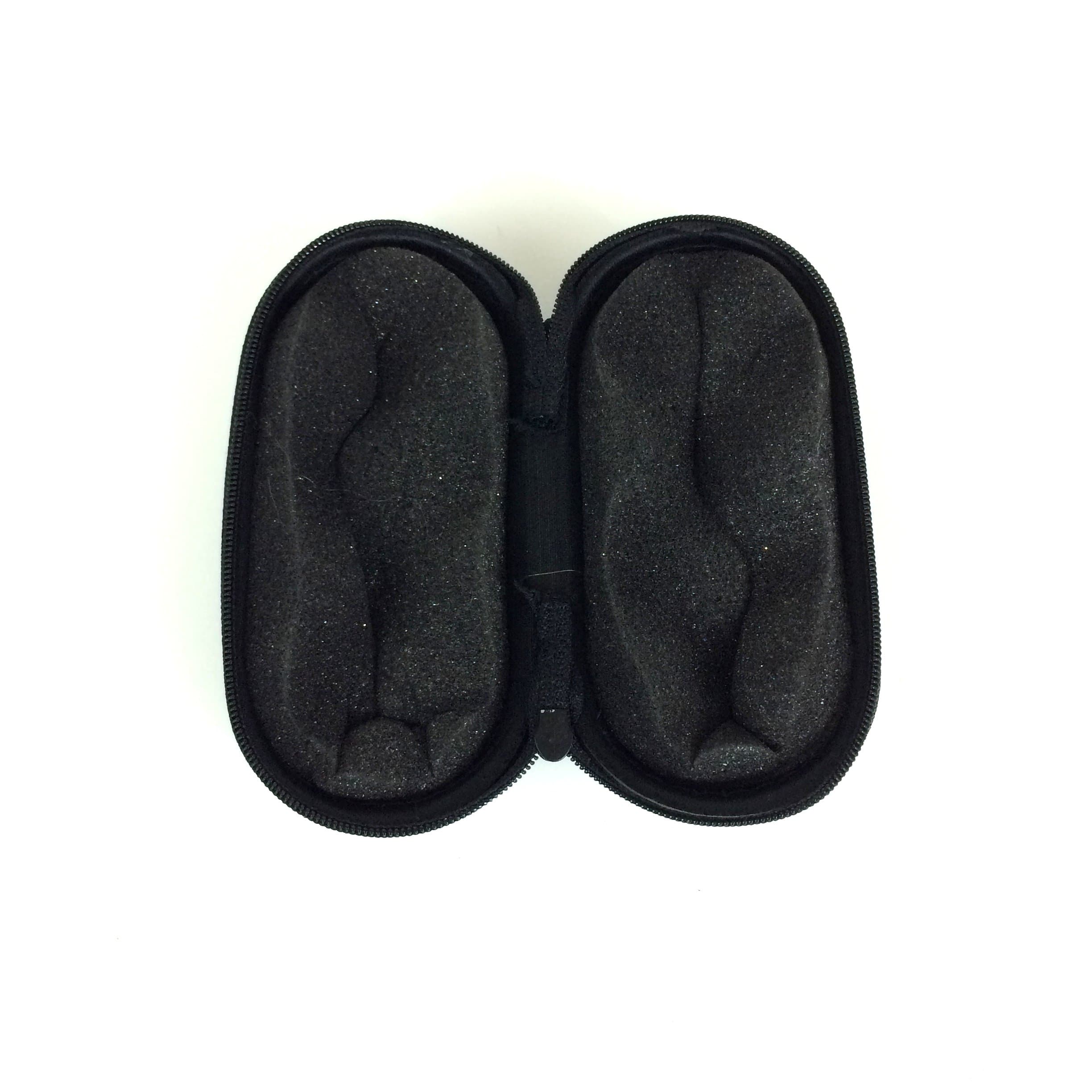 5" Zippered Padded Pouch Hard Carrying Case Protective Glass Storage for Pipes (Black)