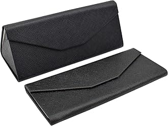 Glasses Case for Men and Women - Magnetic Folding Hard Shell Sunglass Holder - Inspired by Solid Color