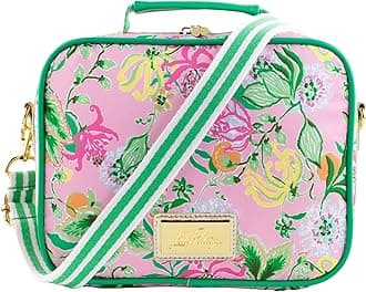 Insulated Lunch Box for Women, Cute Lunch Cooler Bag with Adjustable/Removable Shoulder Strap, Via Amore Spritzer