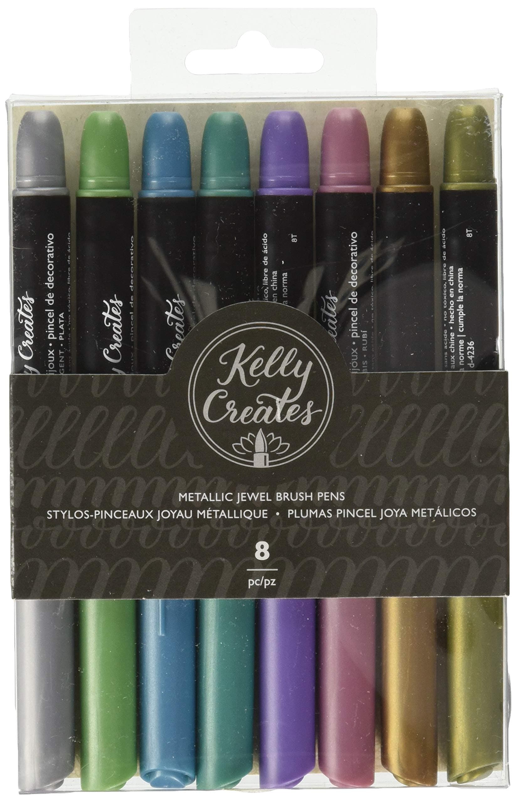 Kelly Creates Metallic Jewel Brush Pen