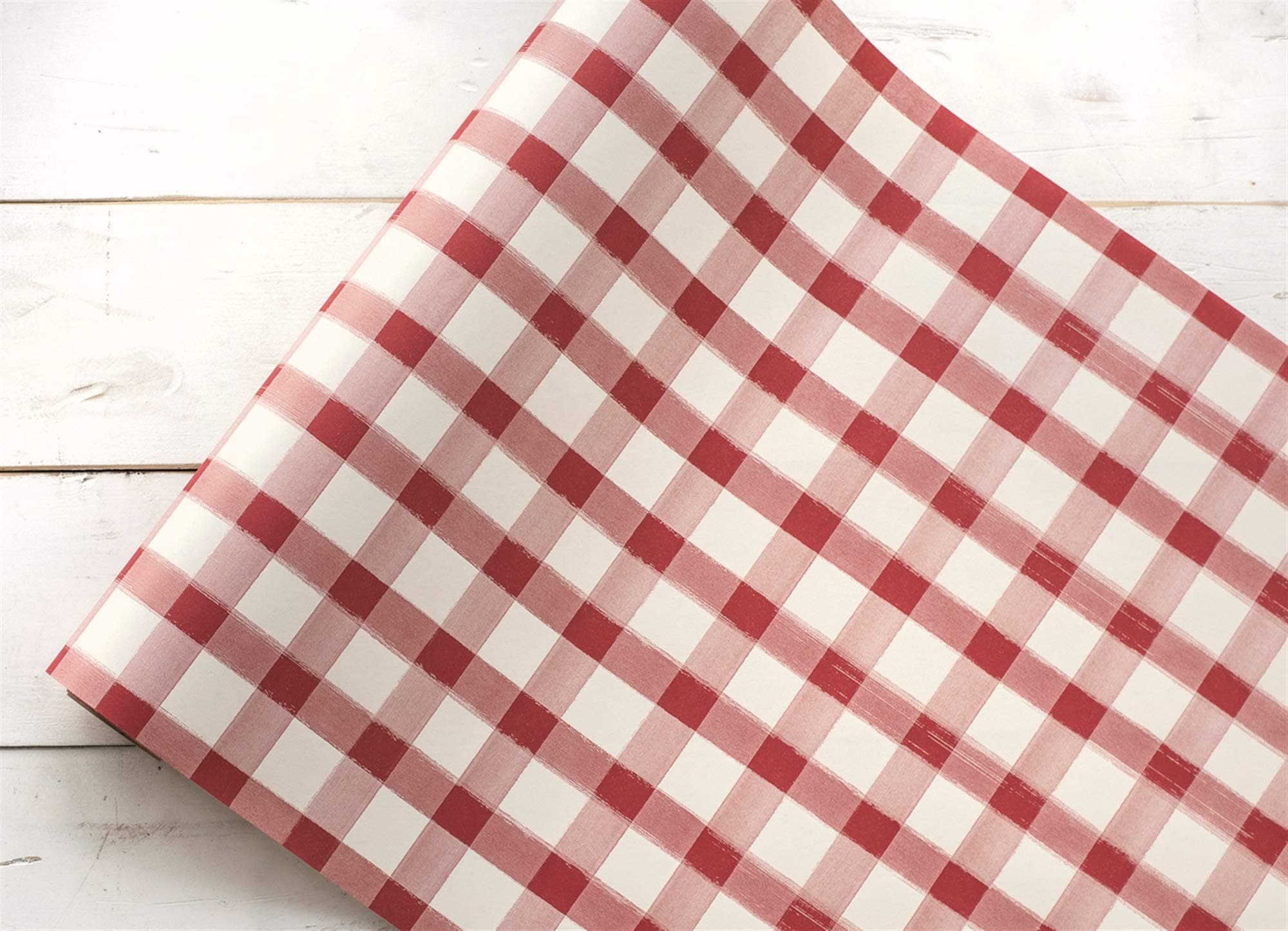 Hester & Cook and 20" Red Painted Check Paper Runner
