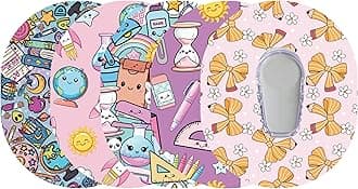 Glucomart Adhesive Patches for Dexcom G6 – 5-Pack Waterproof, Sweatproof CGM Overpatches – Hypoallergenic CGM Patches (Kawaii Classroom)