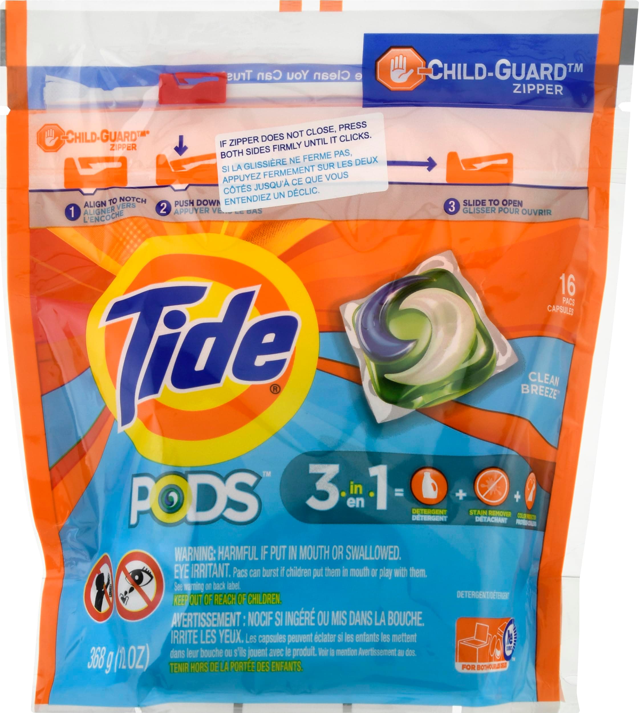 TideOcean Mist Scent Laundry Detergent Pod 14 oz.