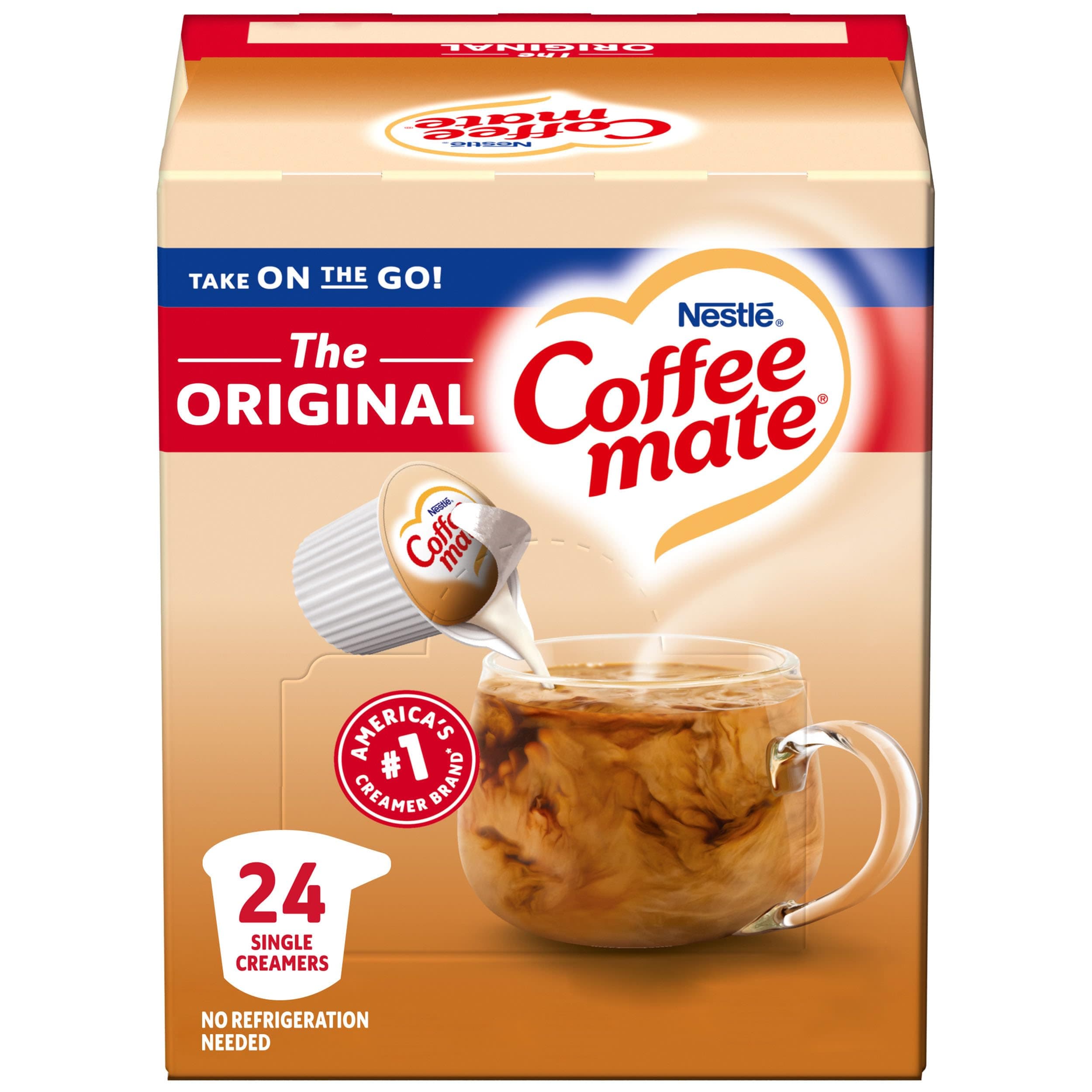 Coffee-mate Original Liquid Coffee Creamer 24 Ct Singles, 9 Fl Oz