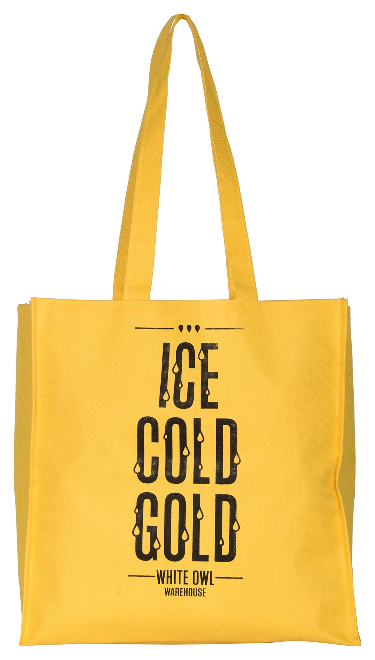 White Owl – Ice Cold Gold Shopper Bag, Reusable, Yellow