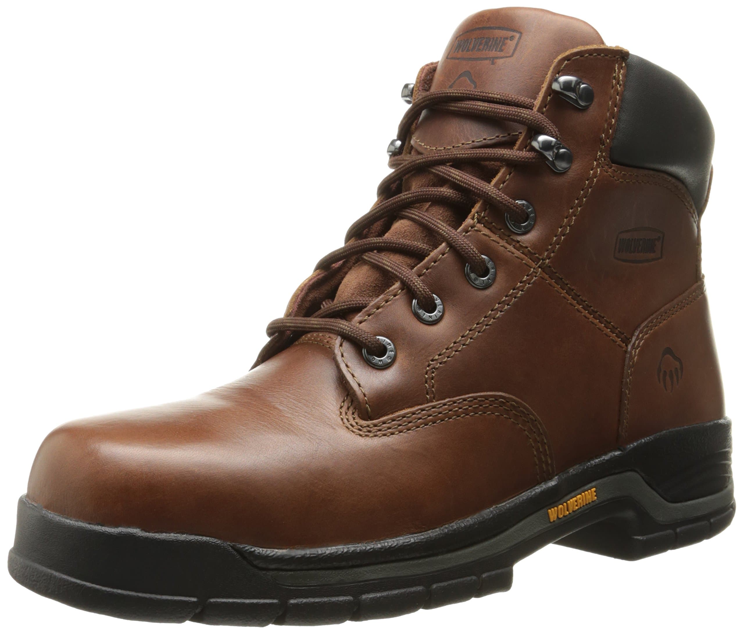 WOLVERINEMen's Harrison Lace Up 6" Work Boot, Brown, 7.5 UK