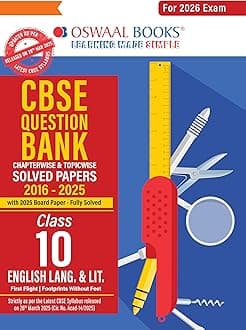 Oswaal CBSE Question Bank Chapterwise and Topicwise SOLVED PAPERS Class 10 EN...