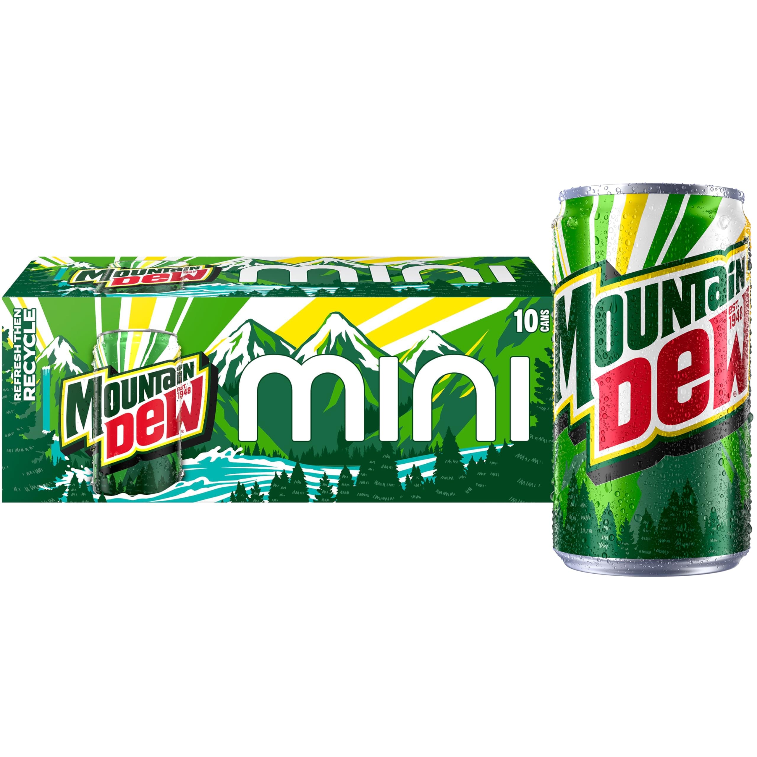 Soda, 7.5 Fl Oz Mini Cans (Pack of 10)