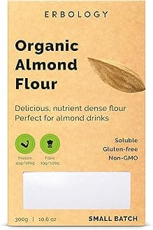 ErbologyOrganic Almond Flour 300g - Defatted - Soluble - Gluten-Free