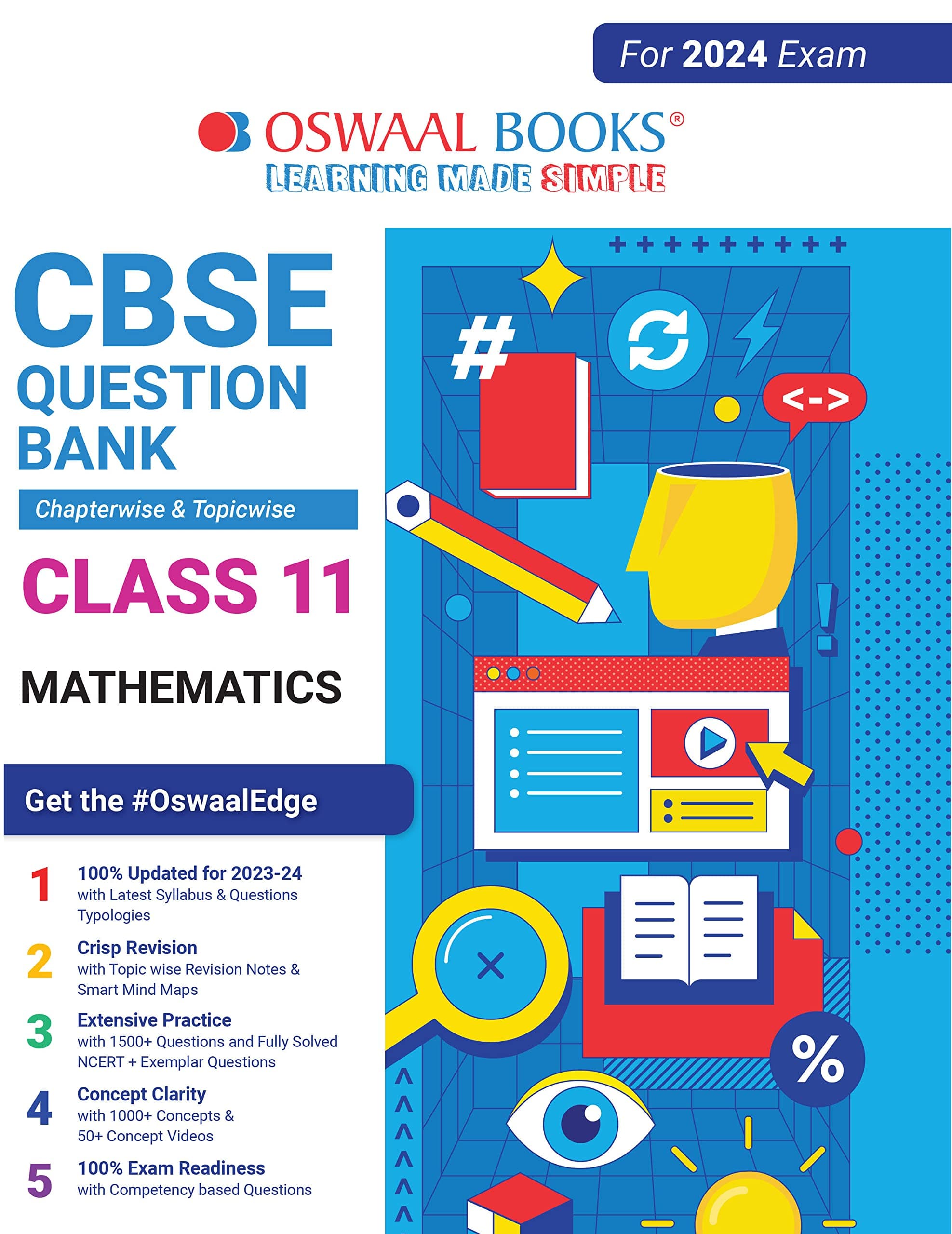 Oswaal Books And Learning Pvt Ltd CBSE Class 11 Mathematics Question Bank (2024 Exam)