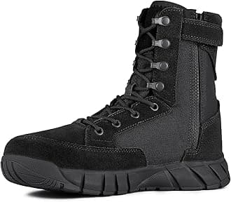 Men's Work Tactical Boots 8 Inches Lightweight Combat Boots Durable Suede Leather Military Boot Desert Boot
