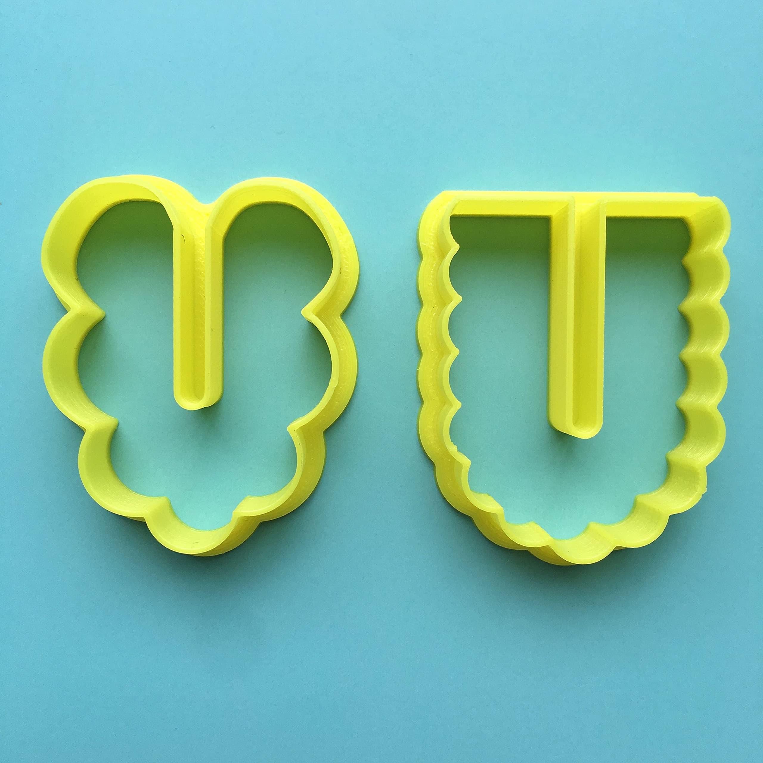 CHENRUI Set of 2 Organic U Shape Polymer Clay Cutter, Art Deco Earring Clay Cutter