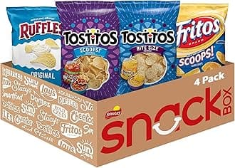 Frito Lay Big Bag Bundle, Dip Chip Variety Pack, (Pack of 4)