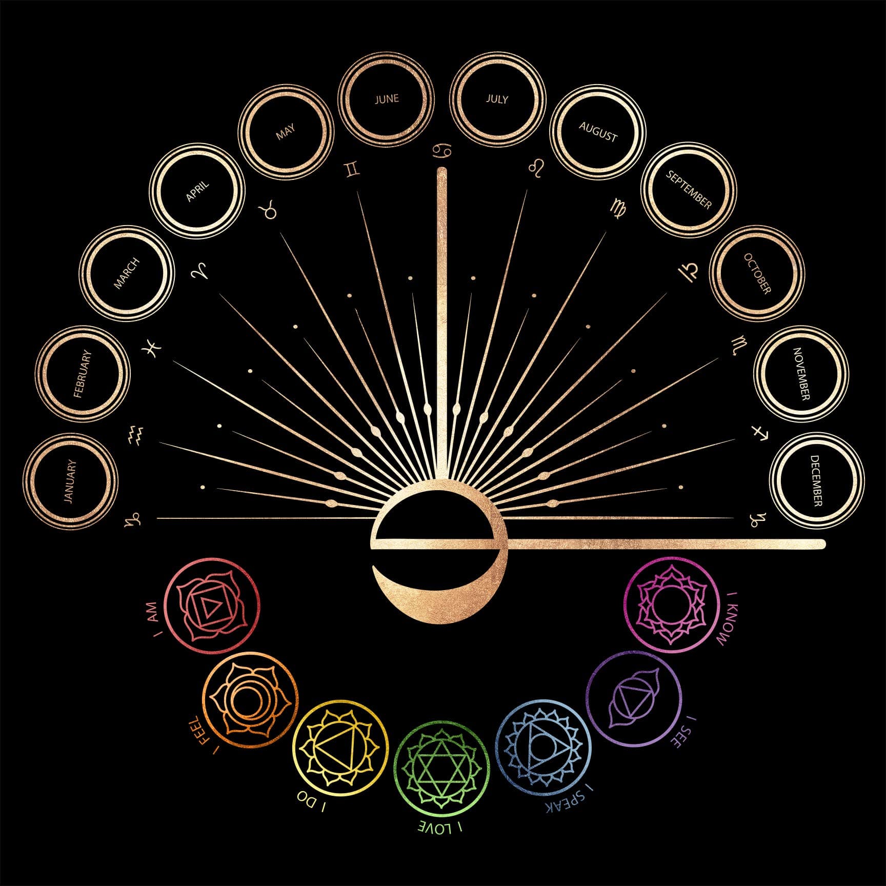 Hidden Crystal Tarot Easy Pendulum Cloth, Large, 24 Inches x 24 Inches