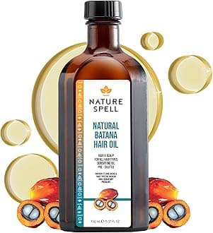 Nature Spell Batana Oil for Hair Growth, Pre-Diluted Scalp Oil, Strengthens and Repairs Damaged Strands, Nourishes and Hydrates Split Ends, Adds Shine, For All Hair Types, Vegan, 5.07 Fl Oz
