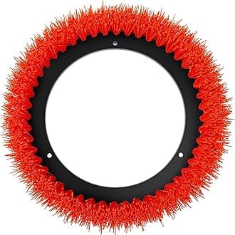 Commercial Scrub Brush for Orbital Floor Scrubber, Compatible with Oreck Orbiter XL ORB550MC, Bissell BGEM9000, 12" Diameter, Heavy-Duty Brush, Orange