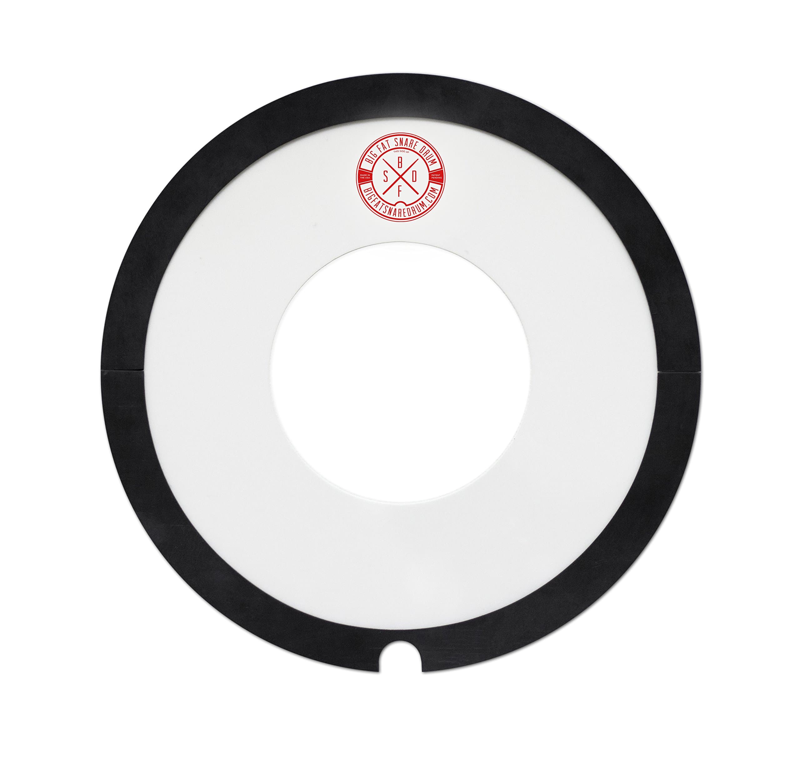 Ahead ABFSD13-DON Donut Big Fat Snare Drum, Black/Clear, 13-Inch