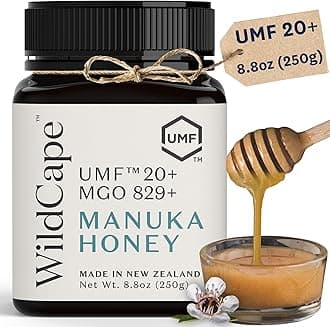 WildCape Manuka Honey Certified UMF 20+/MGO 830+ - 100% Pure, Raw, Unpasteurized, Non-GMO, Made in New Zealand - 8.8 oz (Pack of 1)