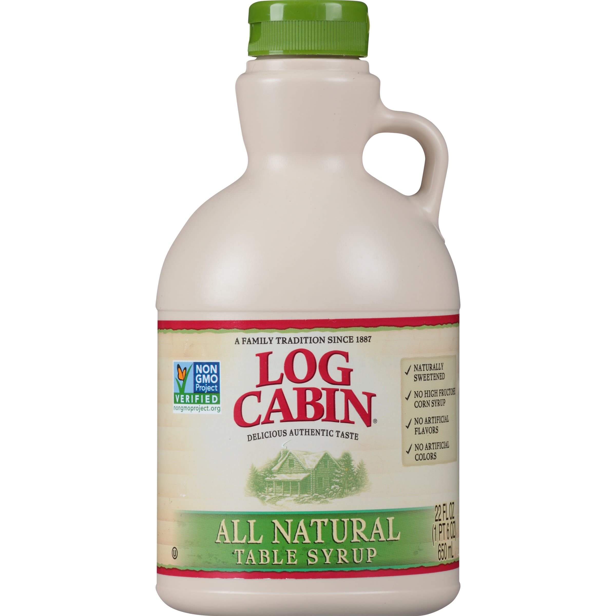 Log Cabin Table Syrup, All Natural , 22 oz