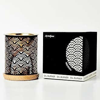Aromafume Rainbow Essential Oil Burner | Oil Diffuser with Candle | Brass Burner with 10ml Essential Oil
