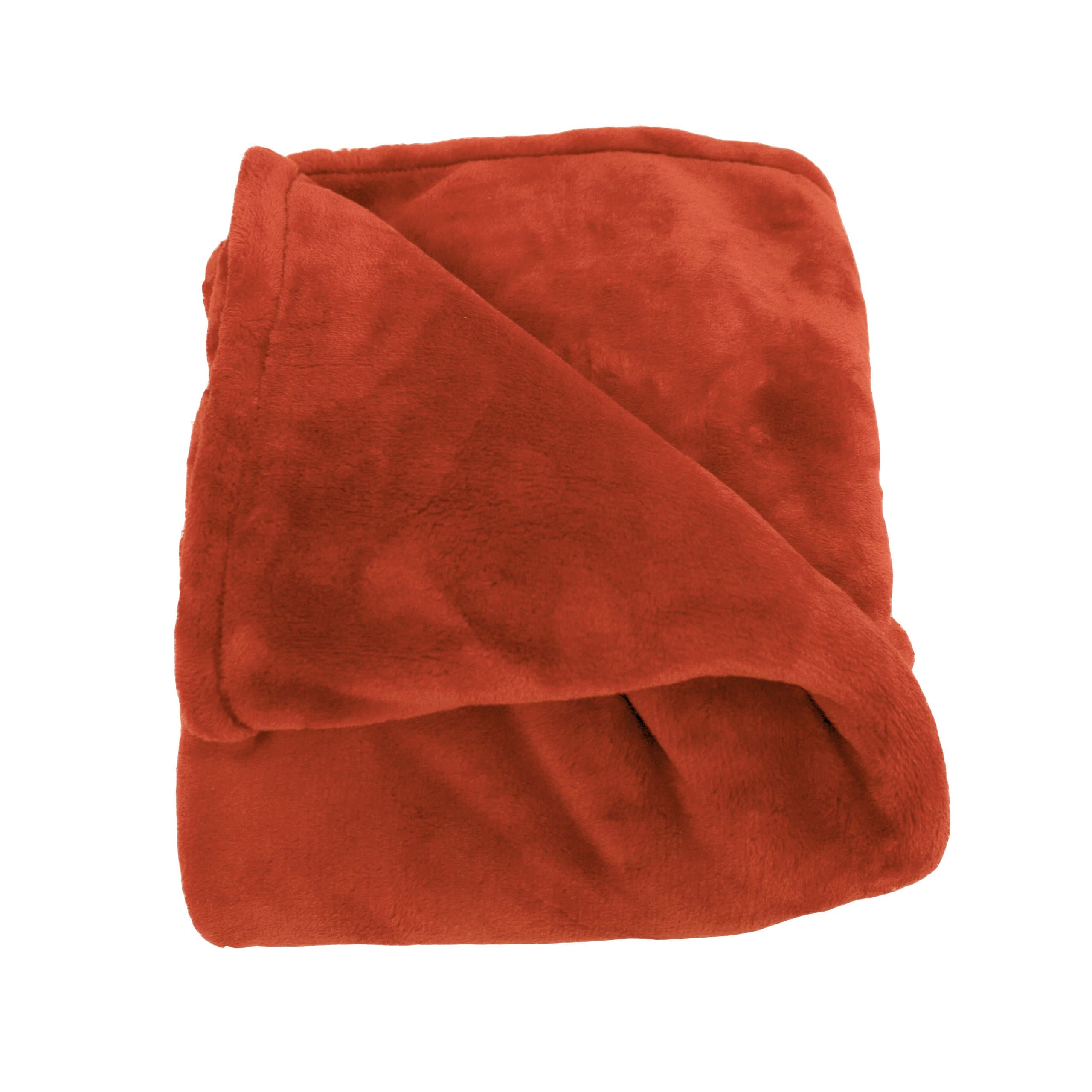 Woven Workz 079-066K Oh So Soft King Blanket - Pomegranate