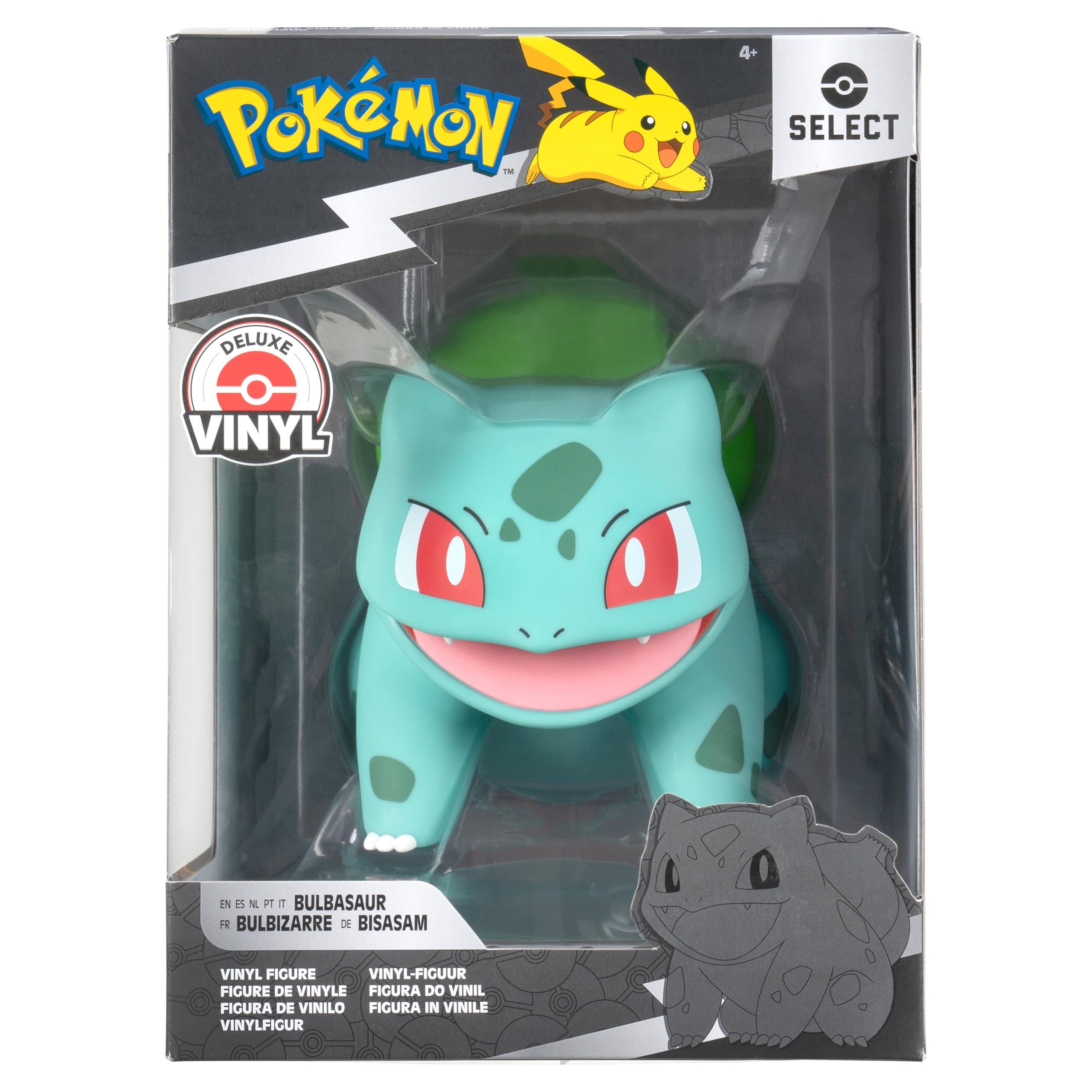 Pokemon Bulbasaur Select Vinyl Figure - 8-Inch Figure Made from Vinyl