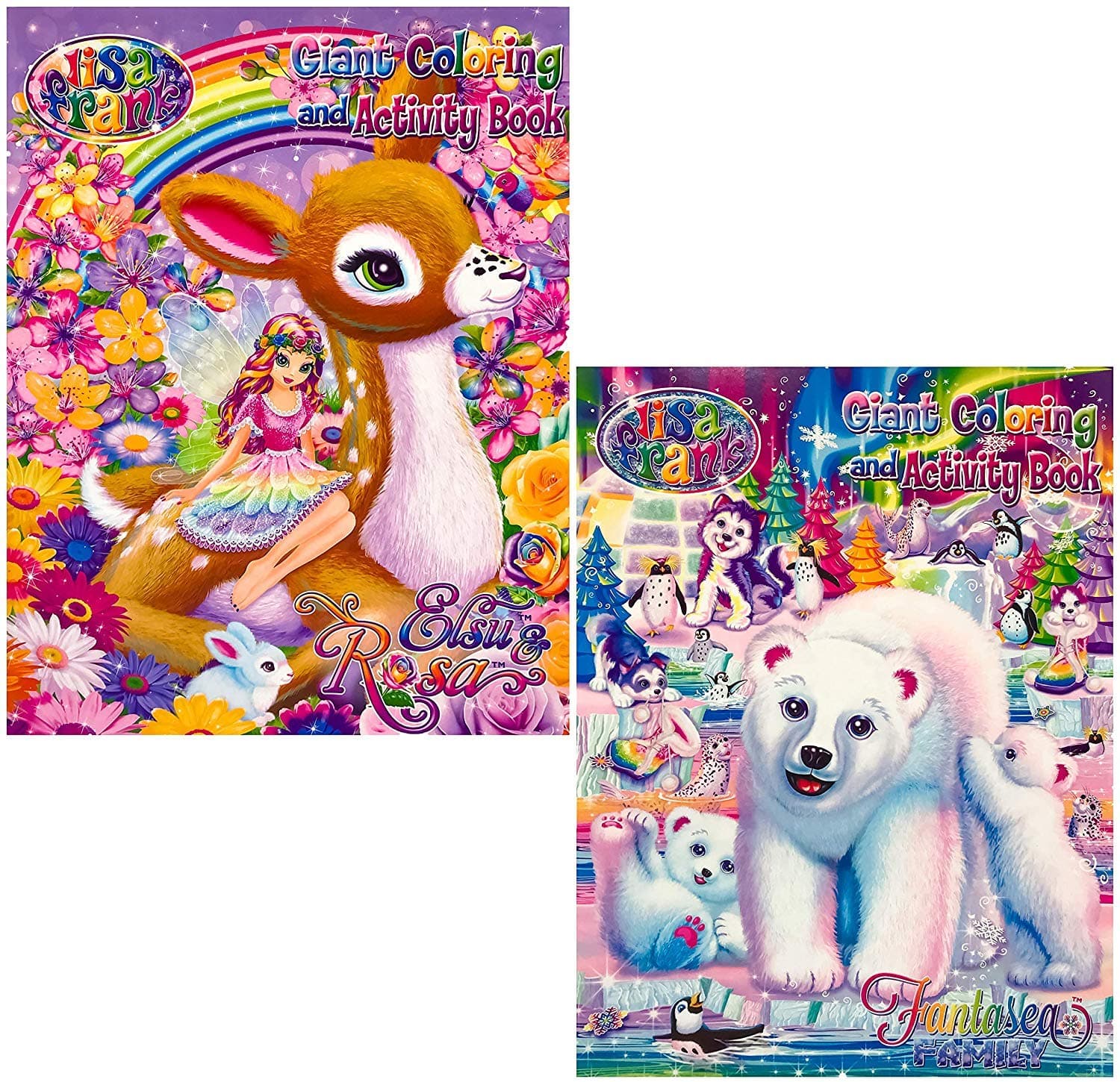 Lisa Frank Coloring and Activity Fun Books (Coloring & Activity Books; Set of 2)