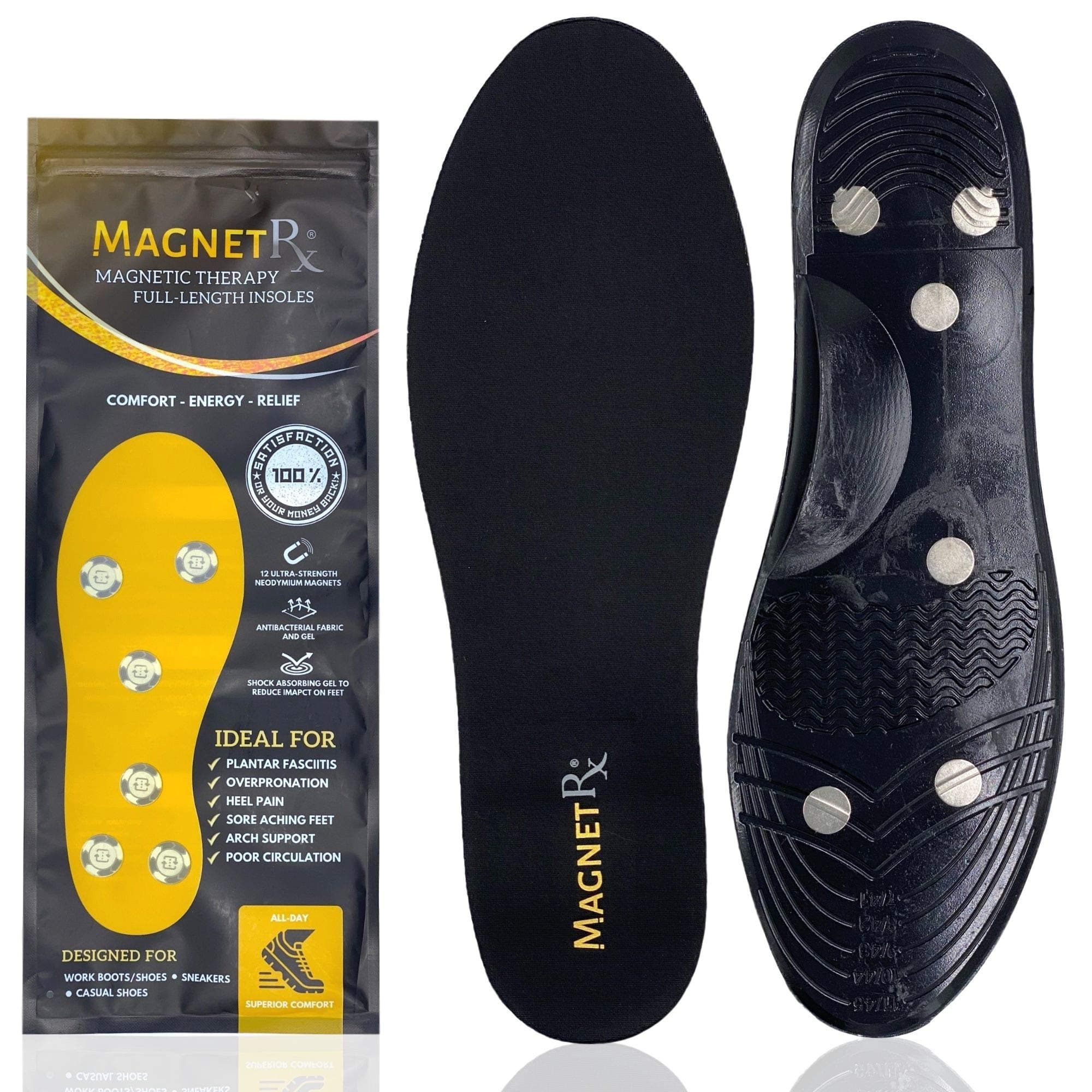 MagnetRX Magnetic Shoe Insoles (Pair)