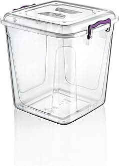 20 Litre Plastic Pantry Box, Transparent