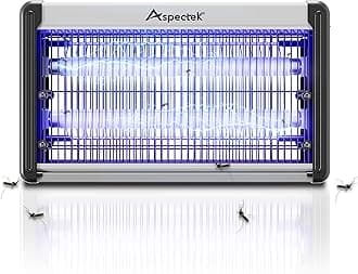 ASPECTEK Electric Bug Zapper, Upgraded UV-LED Light Lamp with a Long Life Span, Low Energy Consumption, Insect Killer for Mosquitos,Flies,Moths,LED Mosquito Trap for Indoor Use