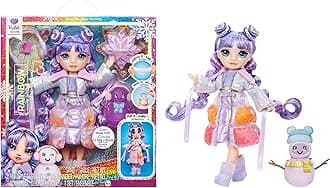Rainbow High Winter Wonderland Violet - Purple 11” Fashion Doll with Magic Snow Hidden in Fashion That Puffs Up with Water, and Snowman Kit, Great Gift for Kids 4-12 Years Old