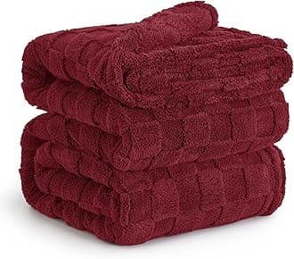 Bedsure GentleSoft King Size Blanket for Bed - Super Soft Cozy Blankets for Women Men Girls, Large Fuzzy Fleece Throw for Bedroom Decor, Red,108x90 Inches
