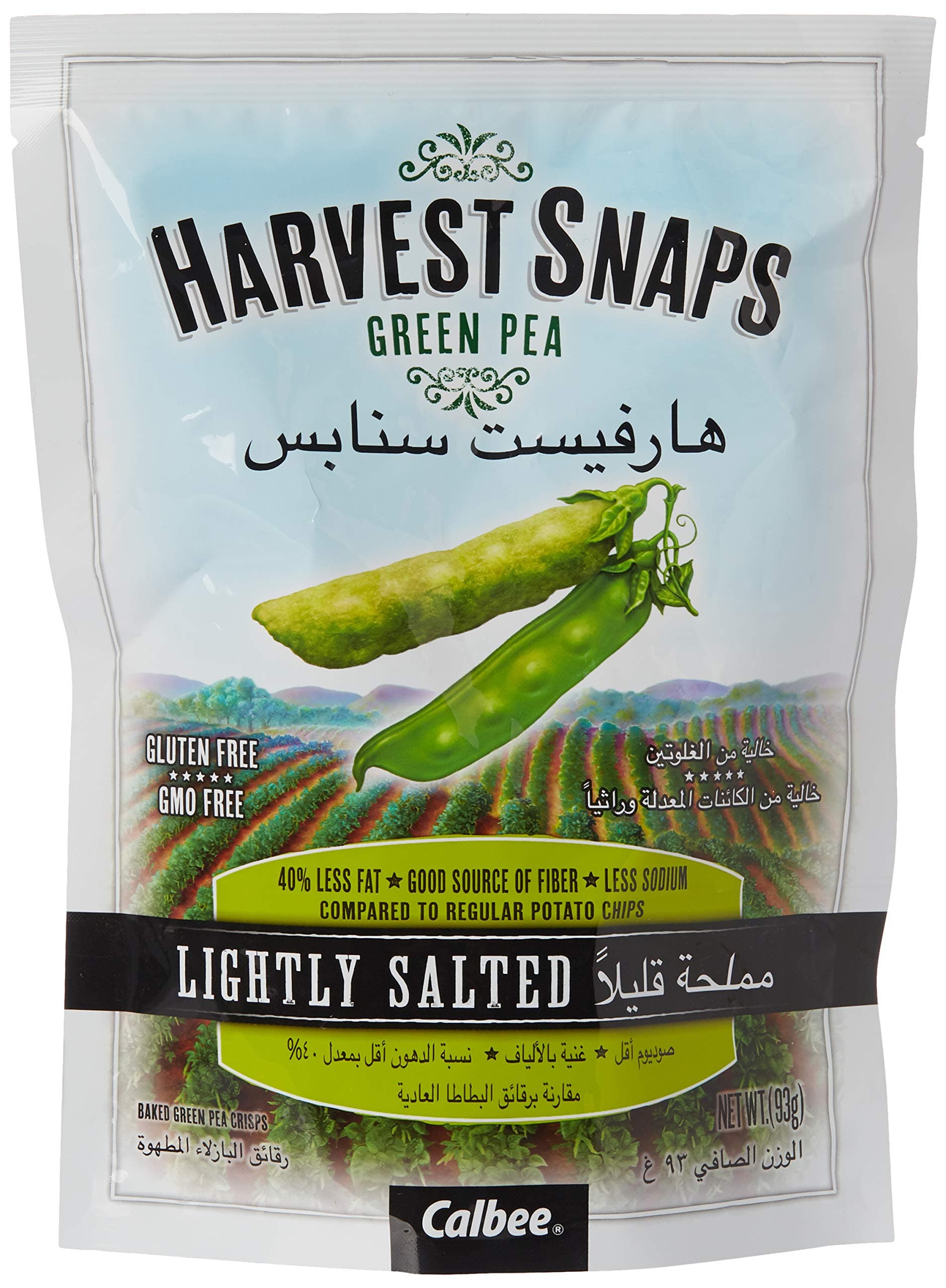 Harvest Snaps Green Pea Lighty Salted, 93 gm