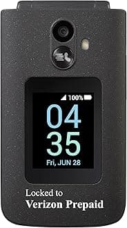 Prepaid TCL Go Flip 7 (T435S), 4G LTE Flip Phone, Easy-to-Use with Large Buttons, External Display, Long Battery Life - Locked to Verizon - Gray