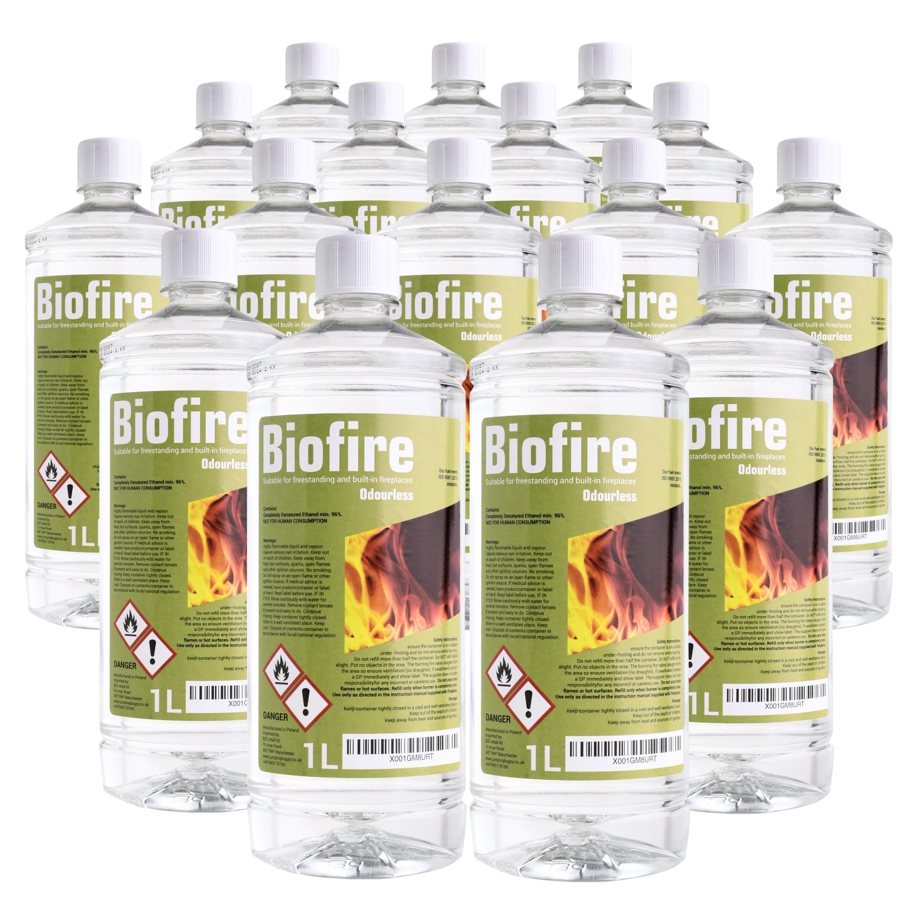 PREMIUM BIOETHANOL FUEL FOR FIRES, Bio ethanol Liquid fuel for bioethanol fires (48L)