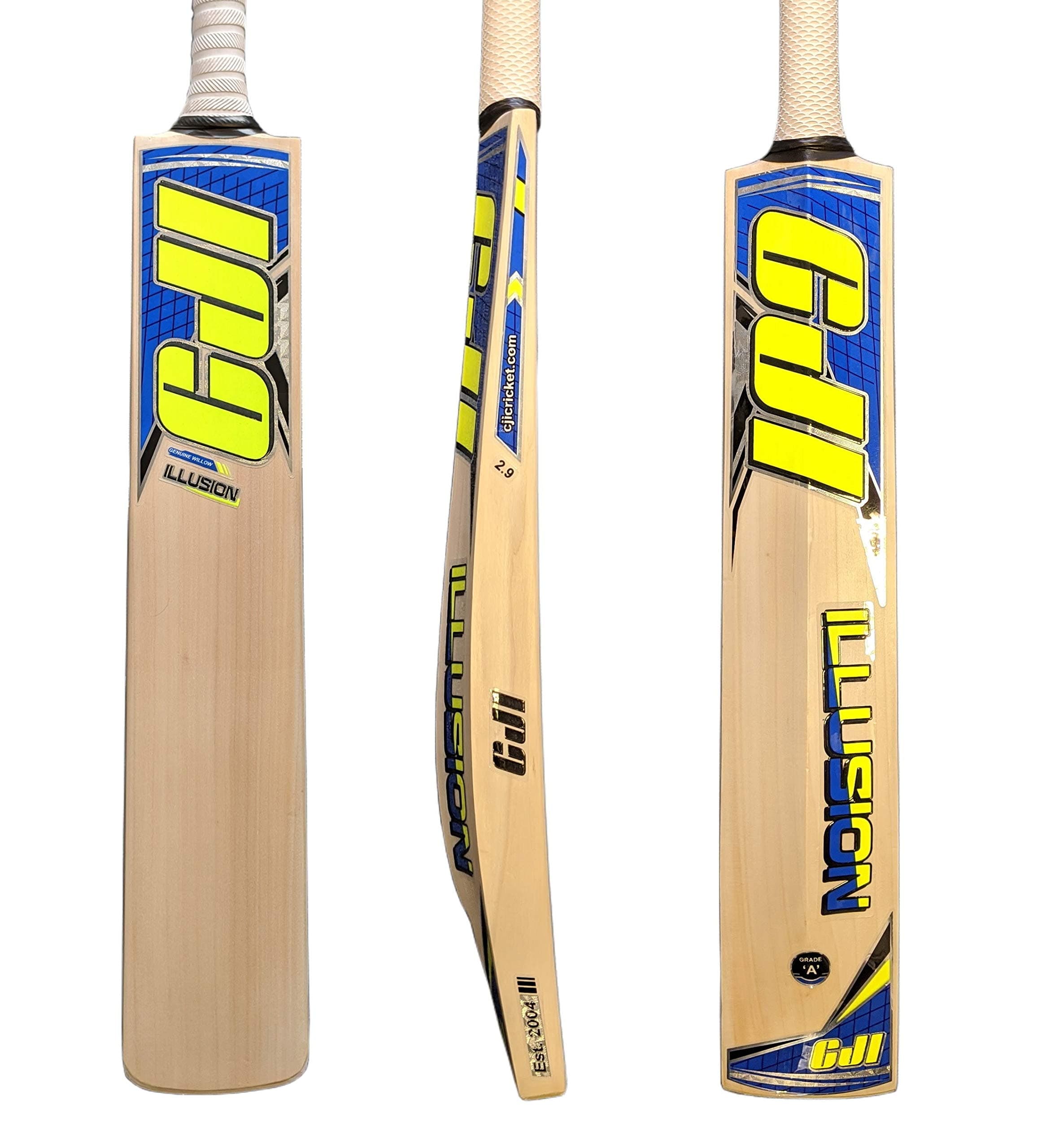 CJI Ultimate ILLUSION V Cricket Bat Short Handle Weight 2lb 9ozs + Knocked In