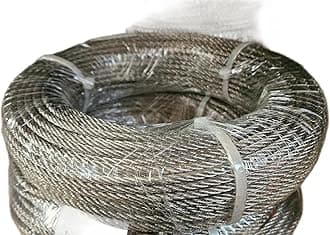 1mm 1.5mm 2mm 3mm 4mm 5mm 6mm 8mm Stainless Steel Wire Rope Cable Rigging Extra ASIN 316 A4 Marine Grade (Length: 10m, Diameter: 6mm)