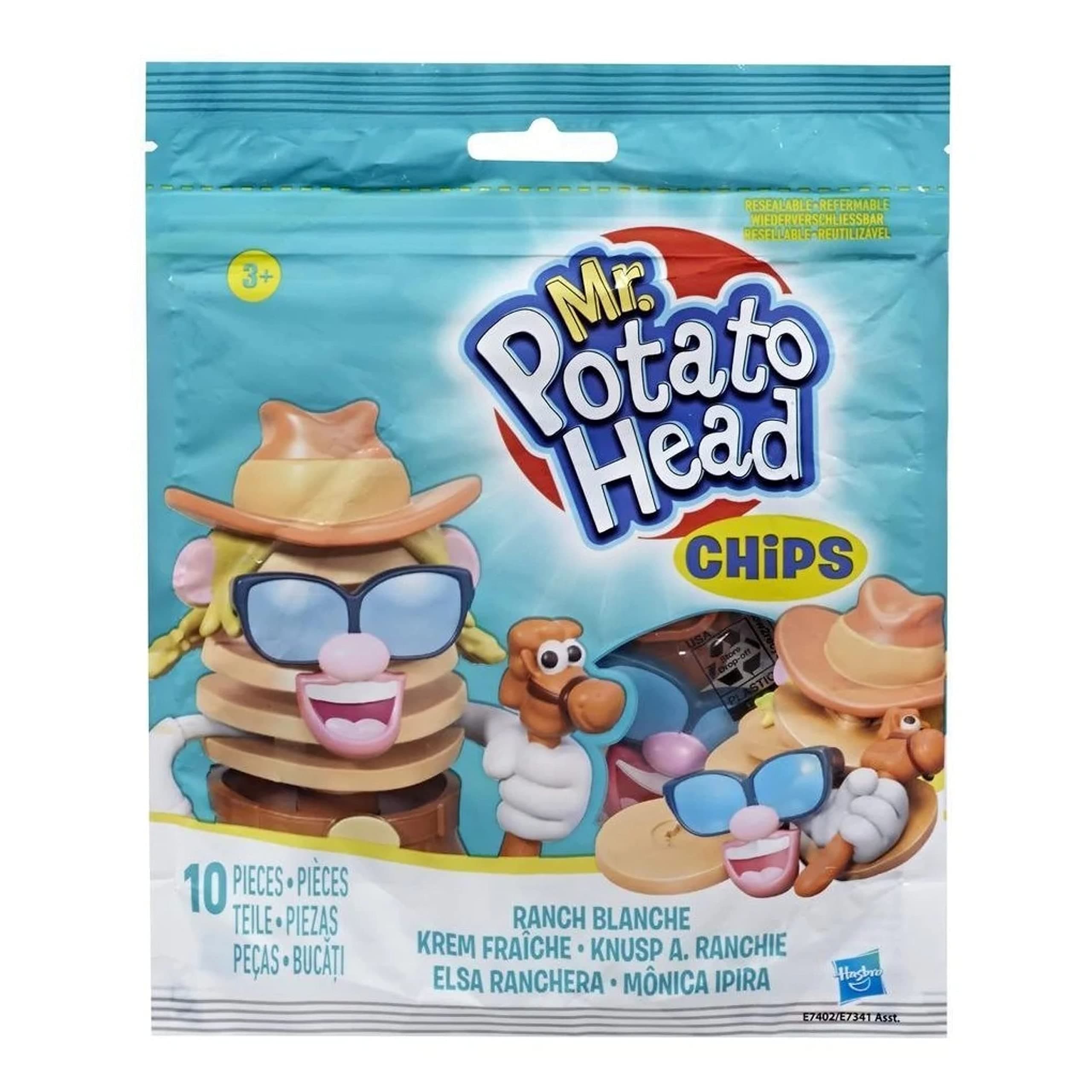 Chips: Mr. Potato Head Ranch Blanche Toy for Kids Ages 3 and Up; Mrs. Potato Head
