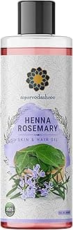 Henna Rosemary Hair Oil 200 ml, 6.76 fl oz with Neem Oil, Shikakai Oil, Bhringraj Oil, Amla Oil, Brahmi Oil, Sesame Oil, Olive Oil & Sunflower Oil