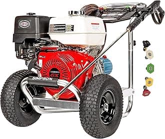Simpson 4200 PSI Gas Pressure Washer, 4.0 GPM Commercial Power Washer, Cold Water, Honda GX390 Engine, 50' Hose, Aluminum Series, 49-State Compliant (ALH3228-S)