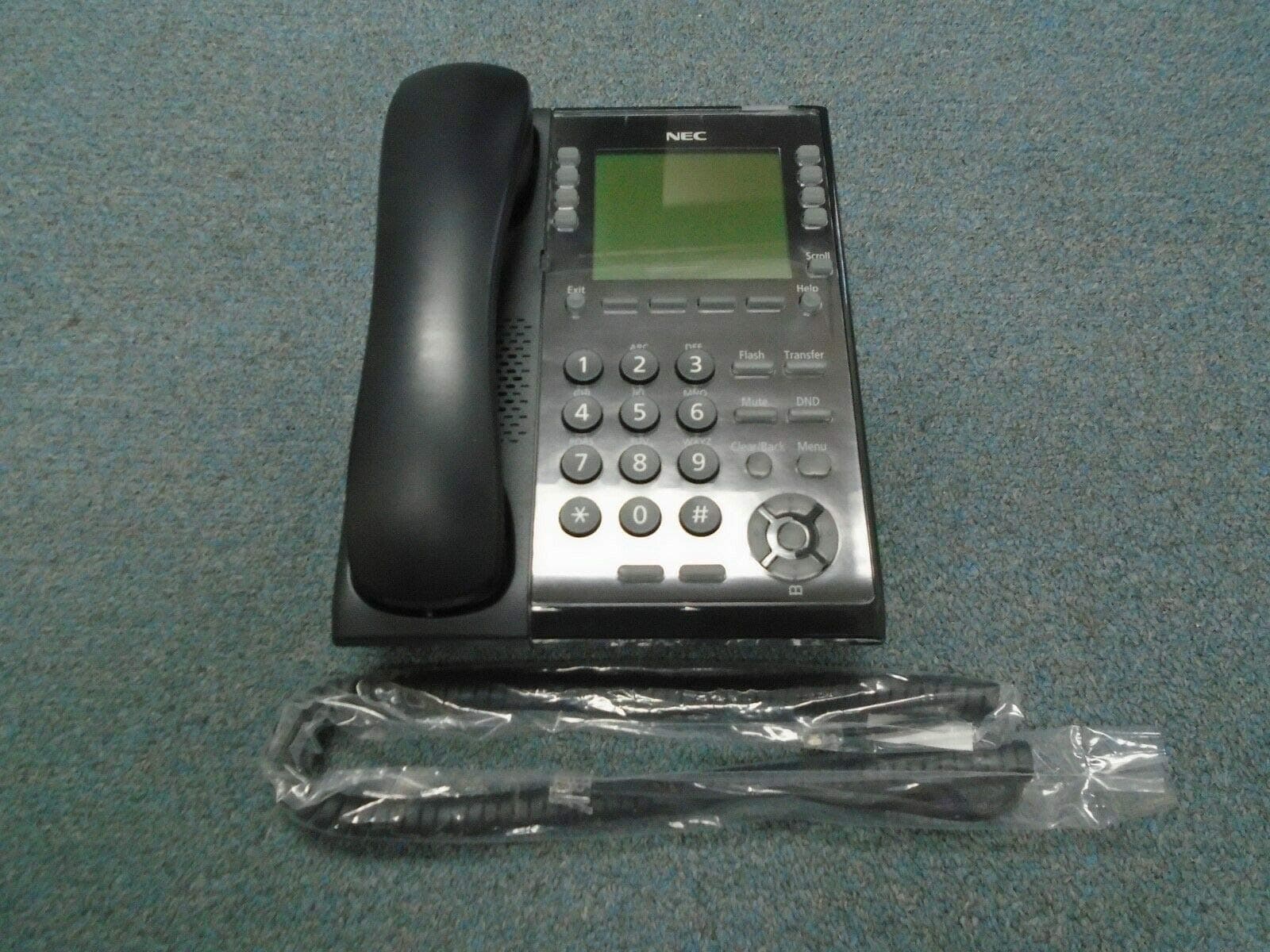 NEC SL2100 IP7WW-8IPLD-C1 BE117453 IP 8 Button Self Labeling Telephone Black