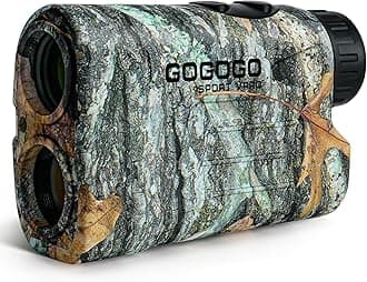 GS03 Laser Golf/Hunting Rangefinder, 1000/1200 Yards Laser Range Finder with 6X Magnification Ultra-Clear View, Lightweight, Slope, Pin-Seeker & Flag-Lock & Vibration