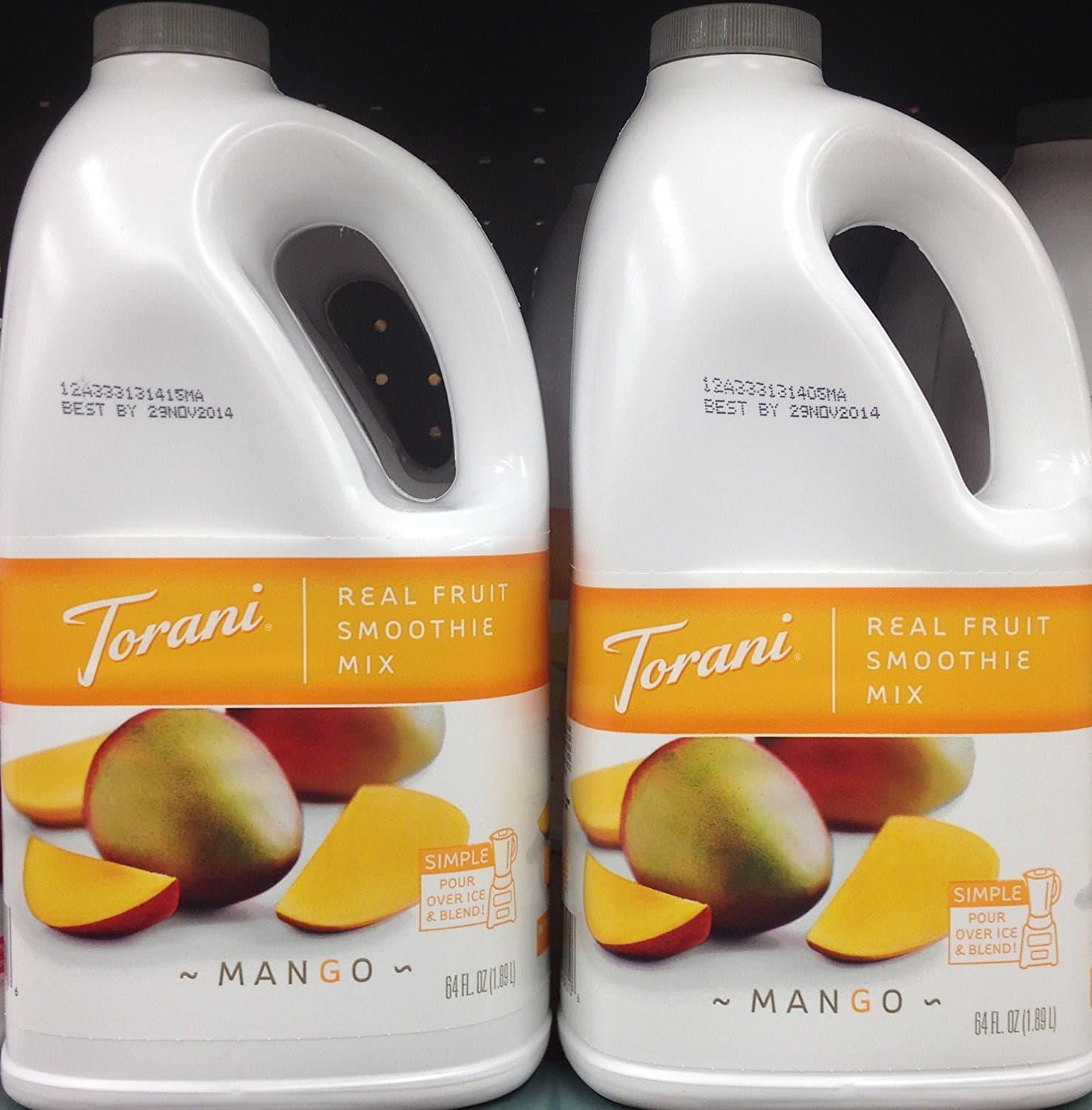 ToraniReal Fruit Mango Smoothie Mix 64Oz (2 Pack)