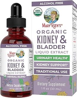 MARYRUTH'S Organics Herbal Supplement Drops | Support Renal & Urinary Systems | Juniper Berry | Cleavers | Dandelion | Hawthorn | Horsetail & Chanca Piedra | Vegan | Non-GMO | 1 Fl Oz