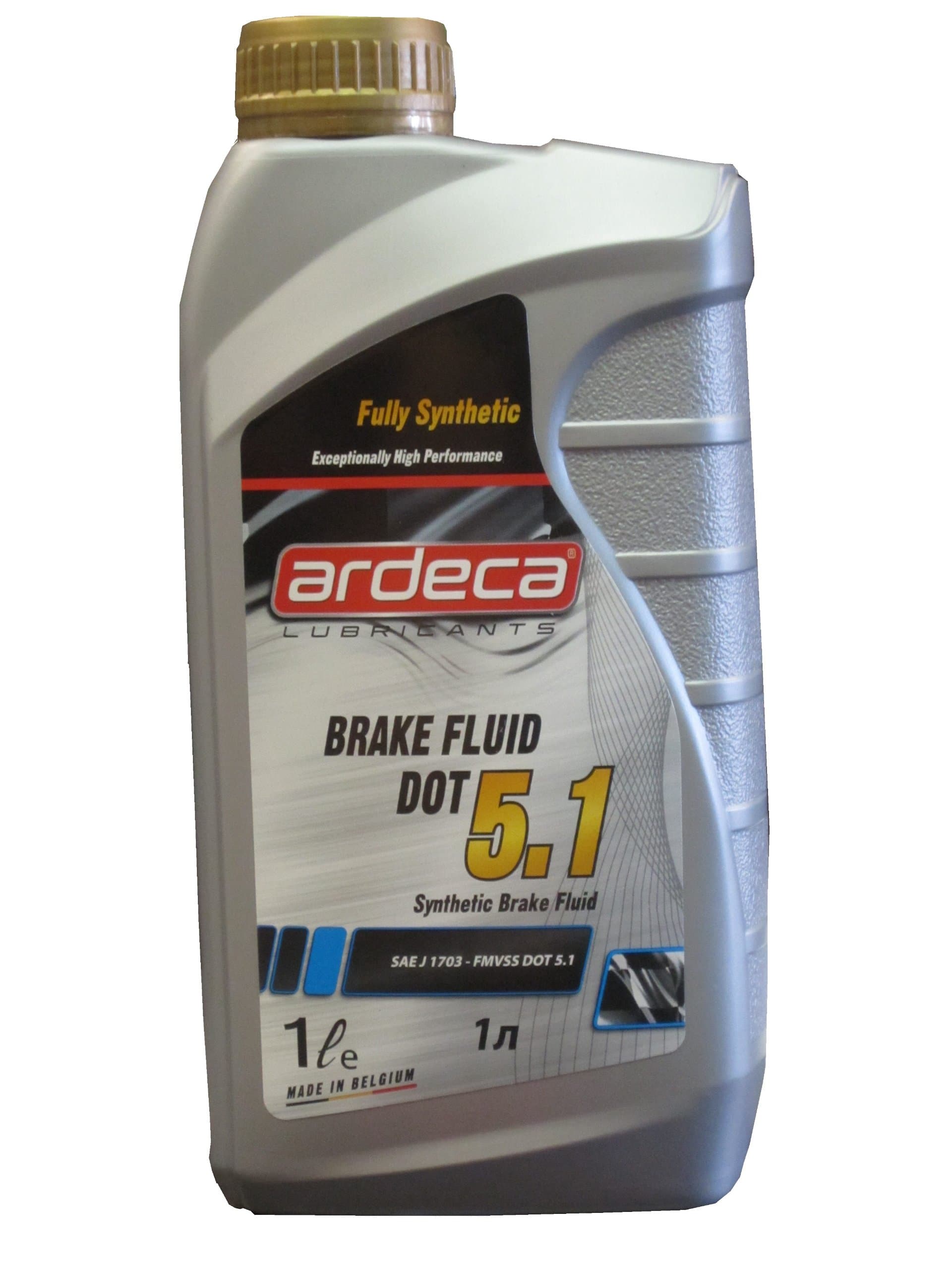 Fully Synthetic Brake Fluid DOT 5.1 1 Liter Made in BELGIUM