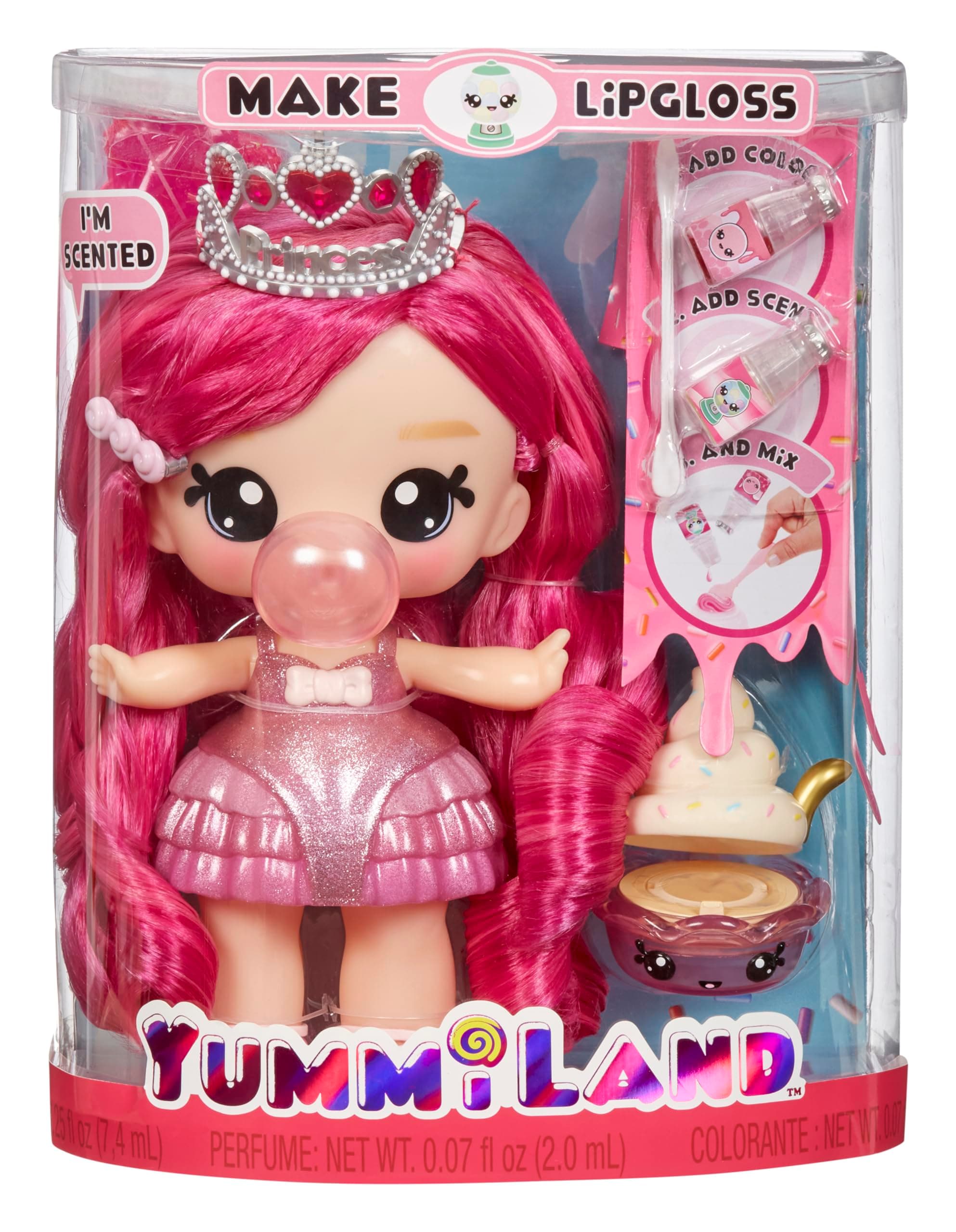 Large Doll + Lipgloss Pet- Bianca Bubblegum, Age 4+