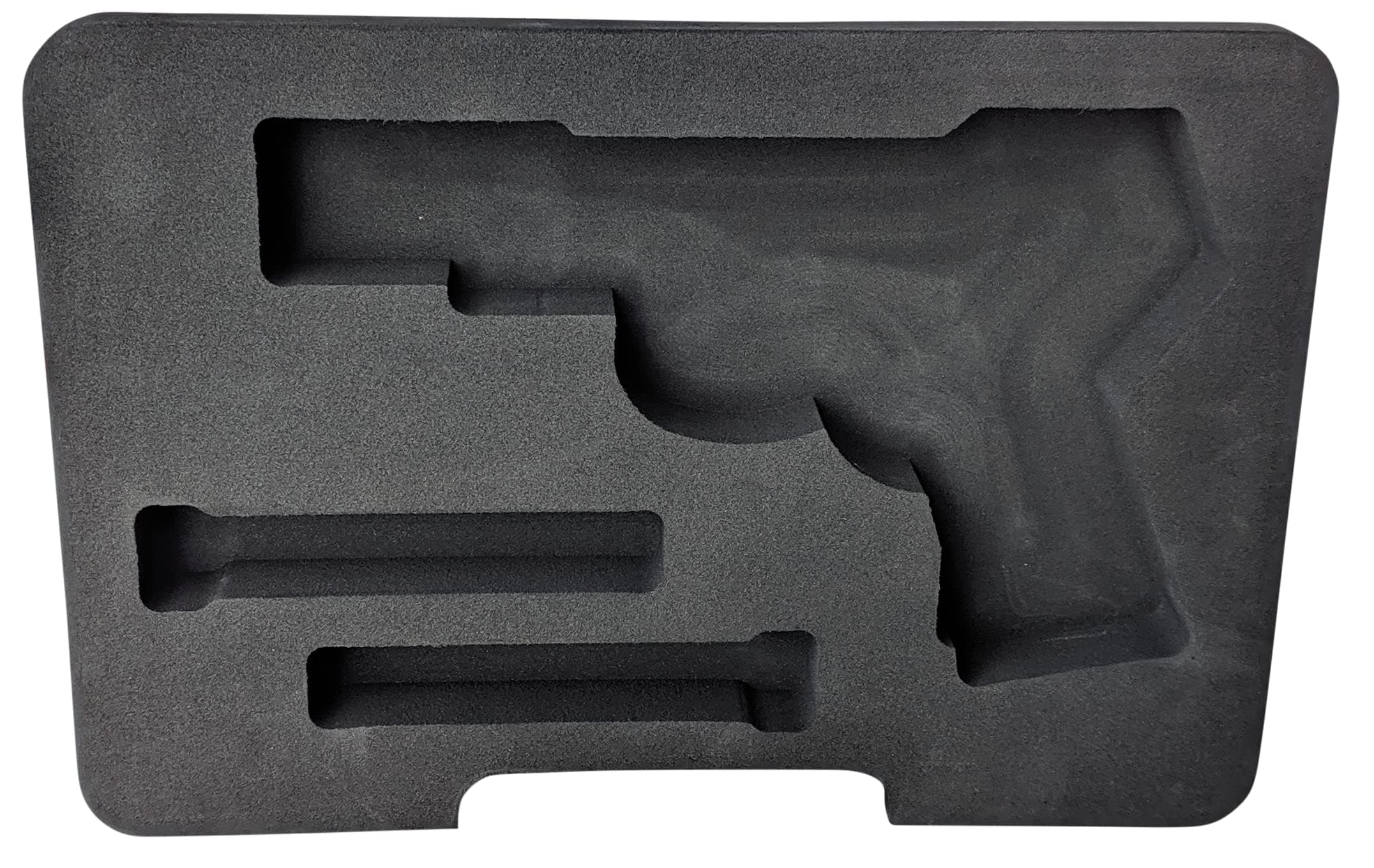 Cedar Mill Fine Firearms TSA Approved Hard Gun Case – Airline Approved Lockable Pistol Carrying Case with Dual Latch & Customizable Foam – Fits 9mm Handgun, Revolver & Firearm for Travel & Range Use