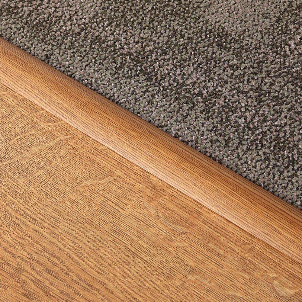 2 x Laminate Self-Adhesive Transition Door Strip - Dark Oak - 90cm